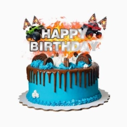 Monster Truck Large Cake Pick Topper